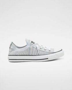 Converse Galactic Nuclei Chuck Taylor All Star Shoreline Knit Női Slip On Fehér/Fekete/Platina | OSW